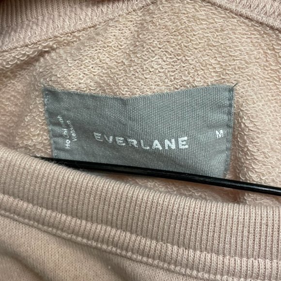 Everlane The ReNew Raglan Sweatshirt in blush cream color size medium - Picture 5 of 6